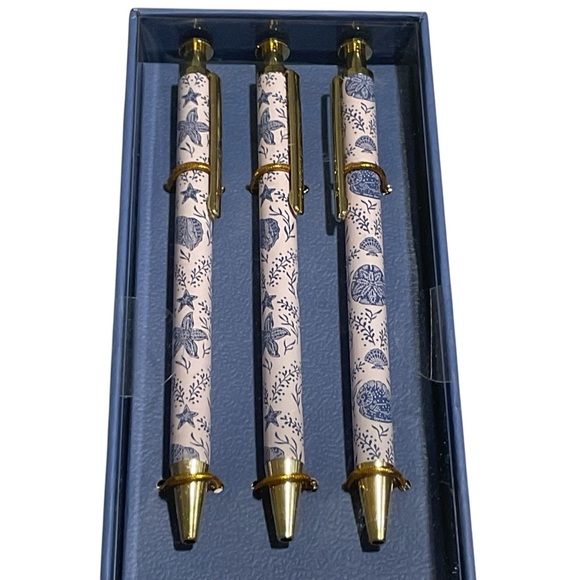Papyrus Other - Papyrus Set of three click pens with seashell design.  NIB.